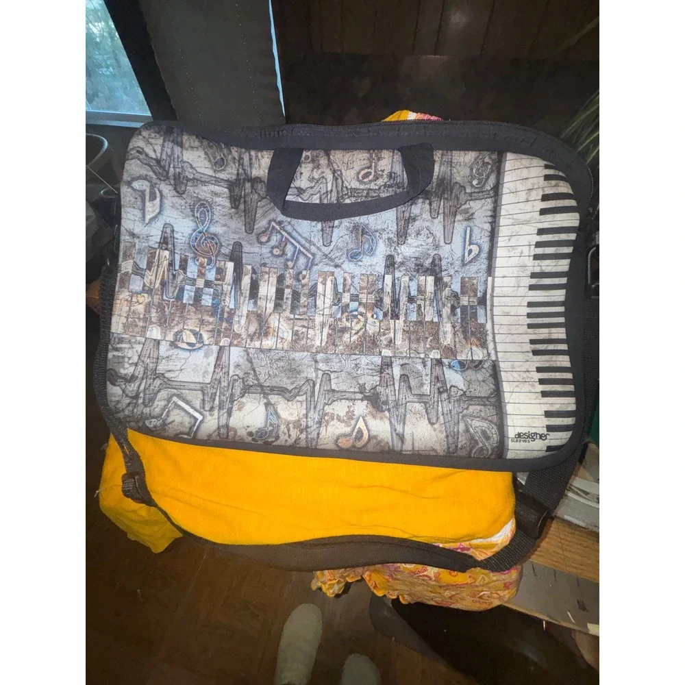 Designer BRAND Sleeves Laptop Bag Music Notes Piano Keyboard Graphic Sleeve Case
